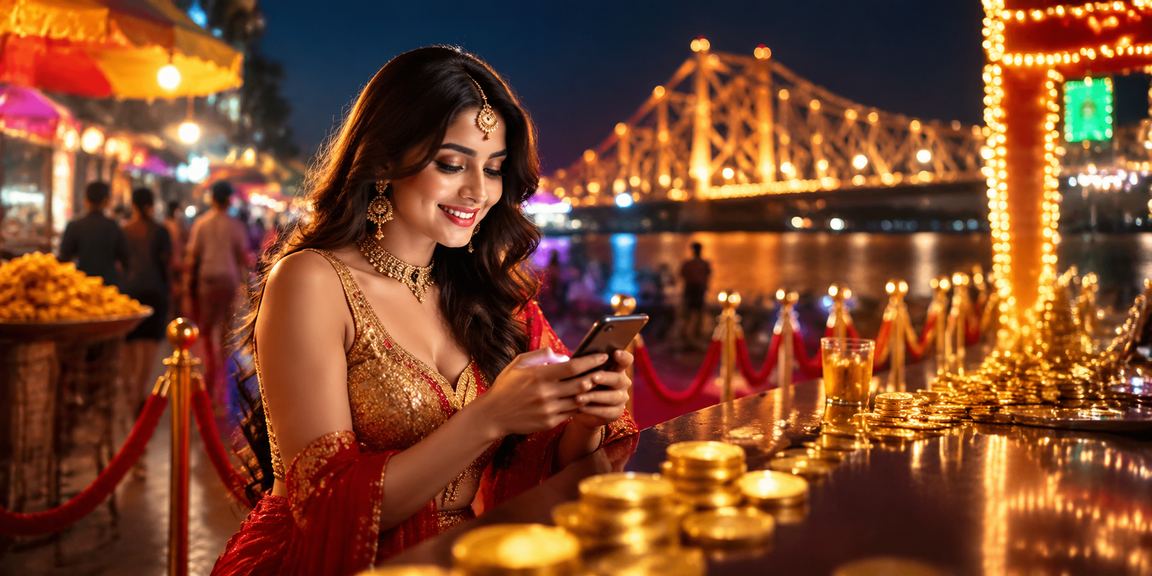Betting app open on mobile in Kolkata near Howrah Bridge