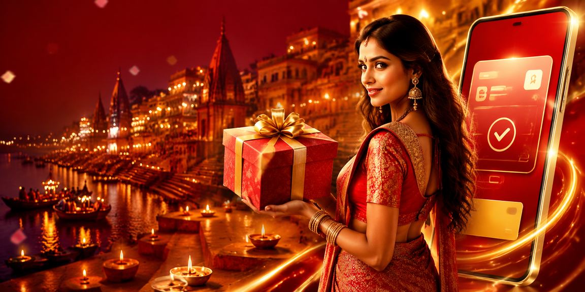 Mobile payment using Indian UPI app in traditional Varanasi setting